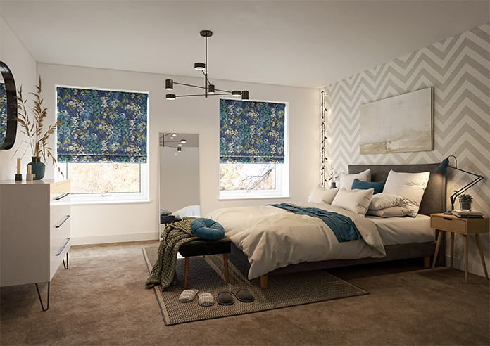 Wisteria, Marine - Twist&Fit Roman Blind - Image 7